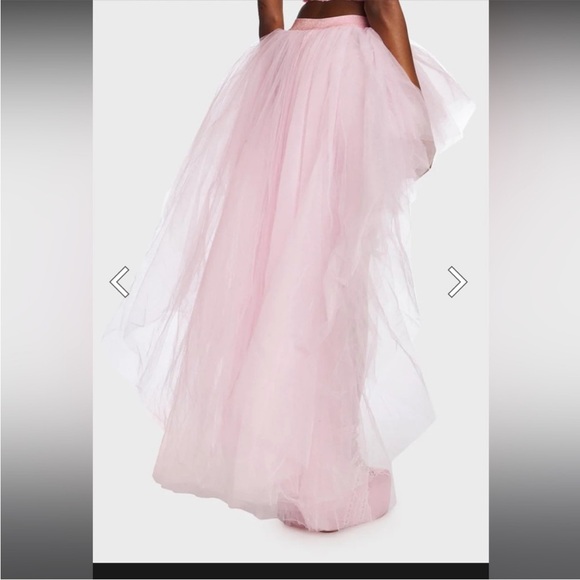 SUGAR THRILLZ Pink Tulle Skirt SZ LARGE DOLLSKILL NEW WOMEN’S SKIRT #209 - Picture 4 of 12
